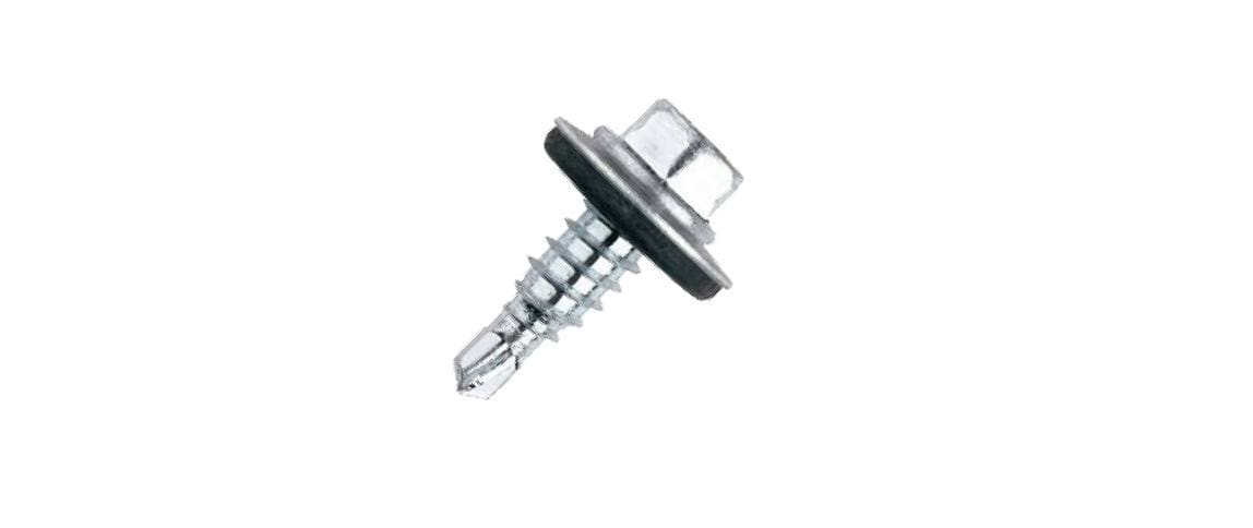 SUNFER - S42-100 Tornillo zincado fijación directa 6.3x20. Acero zincado