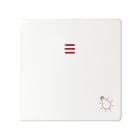 SIMON - Tecla pulsador luz luminoso SIMON 82 blanco nieve