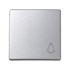 SIMON - Tecla pulsador SIMON 73 LOFT con grabado luz aluminio