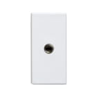 SIMON - Conector SIMON 27 PLAY con tapa MINIJACK módulo estrecho blanco