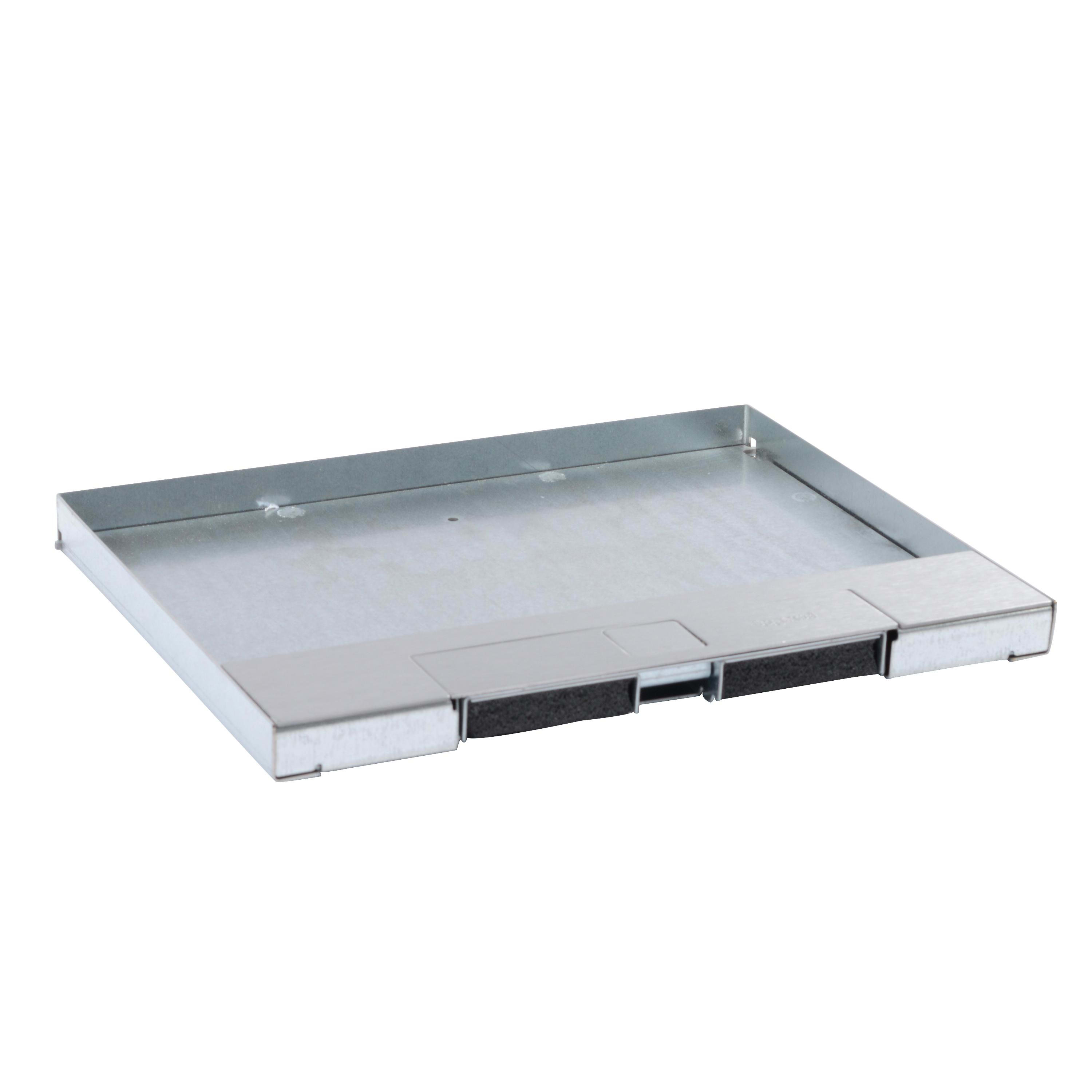 LEGRAND - Tapa metal inox para caja suelo sin marco 12/18 módulos Ref 0 881 21/24/40