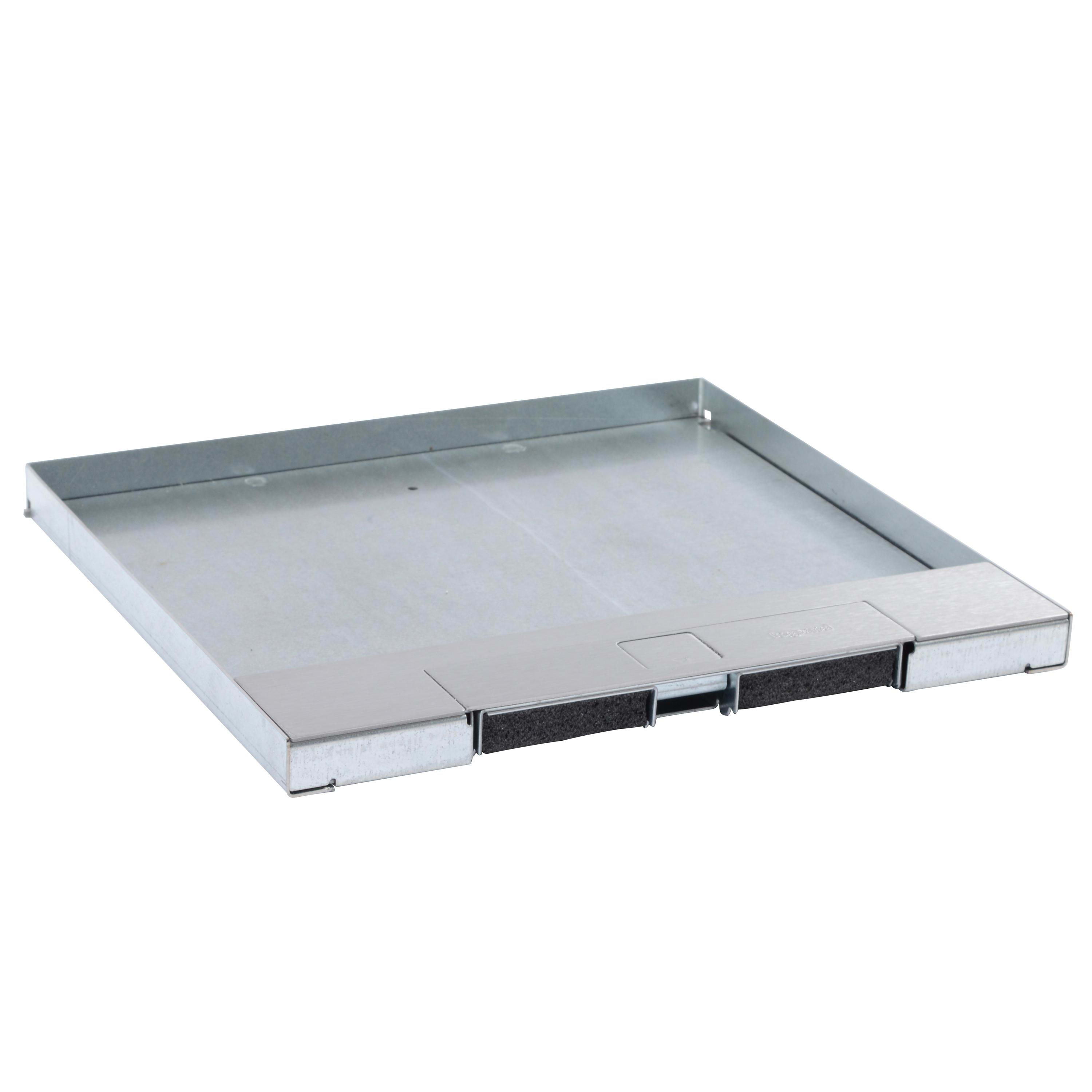 LEGRAND - Tapa metal inox para caja suelo sin marco 16/24 módulos Ref 0 881 22/25/41