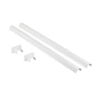 LEGRAND - Juego tapas fijación telescópica columnas 1 y 2 comp-2 tapas y base PVC- Blanco