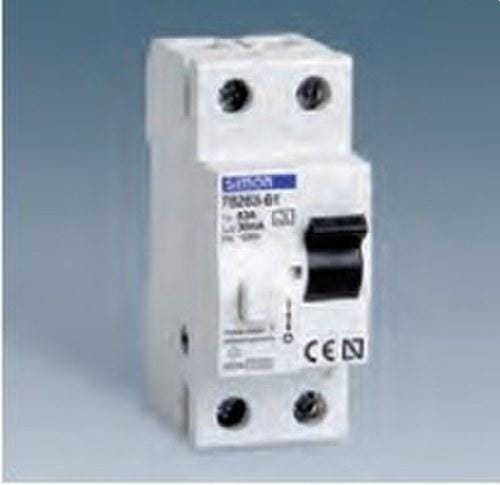 SIMON - Interruptor diferencial SIMON 78 63A 2P 30mA clase CA
