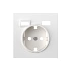SIMON - Tapa para schuko + 2USB A+C blanco mate Simon 360