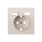 SIMON - Tapa para schuko + 2USB A+C arena mate Simon 360