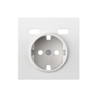 SIMON - Tapa para schuko + 2USB C+C blanco mate Simon 360