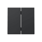SIMON - Tecla doble para mecanismo doble cruce basculante negro mate Simon 360