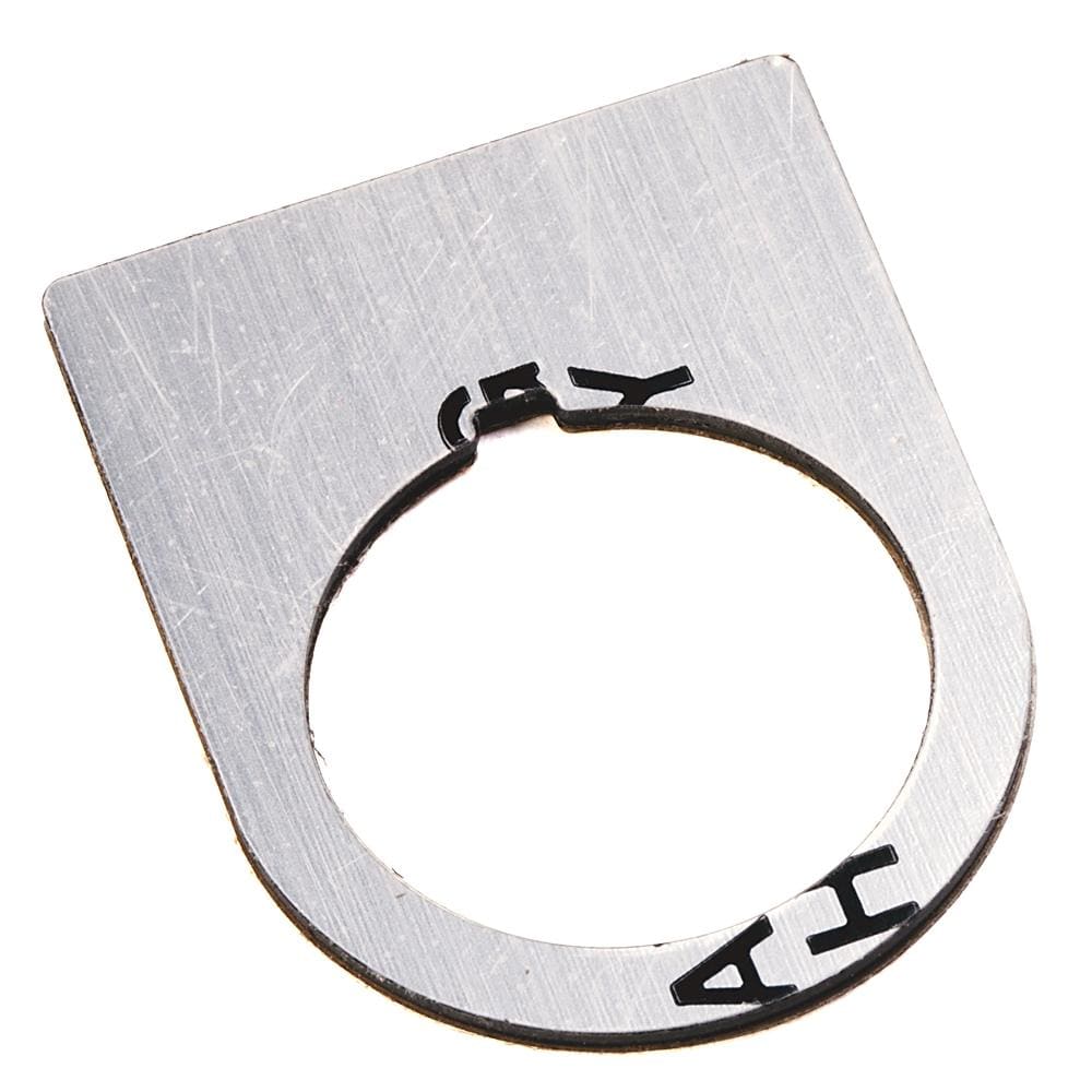 ROCKWELL - ETIQUETA 30x40mm ALUMINIO SIN INSCRIPCIÓN