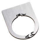ROCKWELL - ETIQUETA 30x40mm ALUMINIO SIN INSCRIPCIÓN