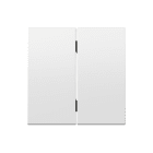 SIMON - Tecla doble para mecanismo pulsante blanco mate Simon 360