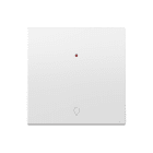 SIMON - Tecla individual con visor y con grabado luz basculante blanco mate Simon 360