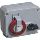 ABB - BASE INTERMEDIA ENCLAVAMIENTO HORIZONTAL 16A 3 POLOS+NEUTRO+TIERRA 6 Hs.
