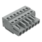 WAGO - Conector hembra para 1 conductor;CAGE CLAMP®;2,5 mm²;gris