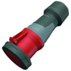 MENNEKES - Prolongador 125A 4P 6H 400V PowerTOP Xtra IP67, prensaestopas con área de mango engomado X-CONTACT