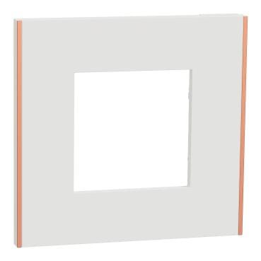 APC by Schneider Electric - Marco 1 Elemento Unica Deco Blanco/Cobre