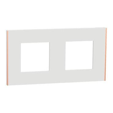 APC by Schneider Electric - Marco 2 Elemento Unica Deco Blanco/Cobre