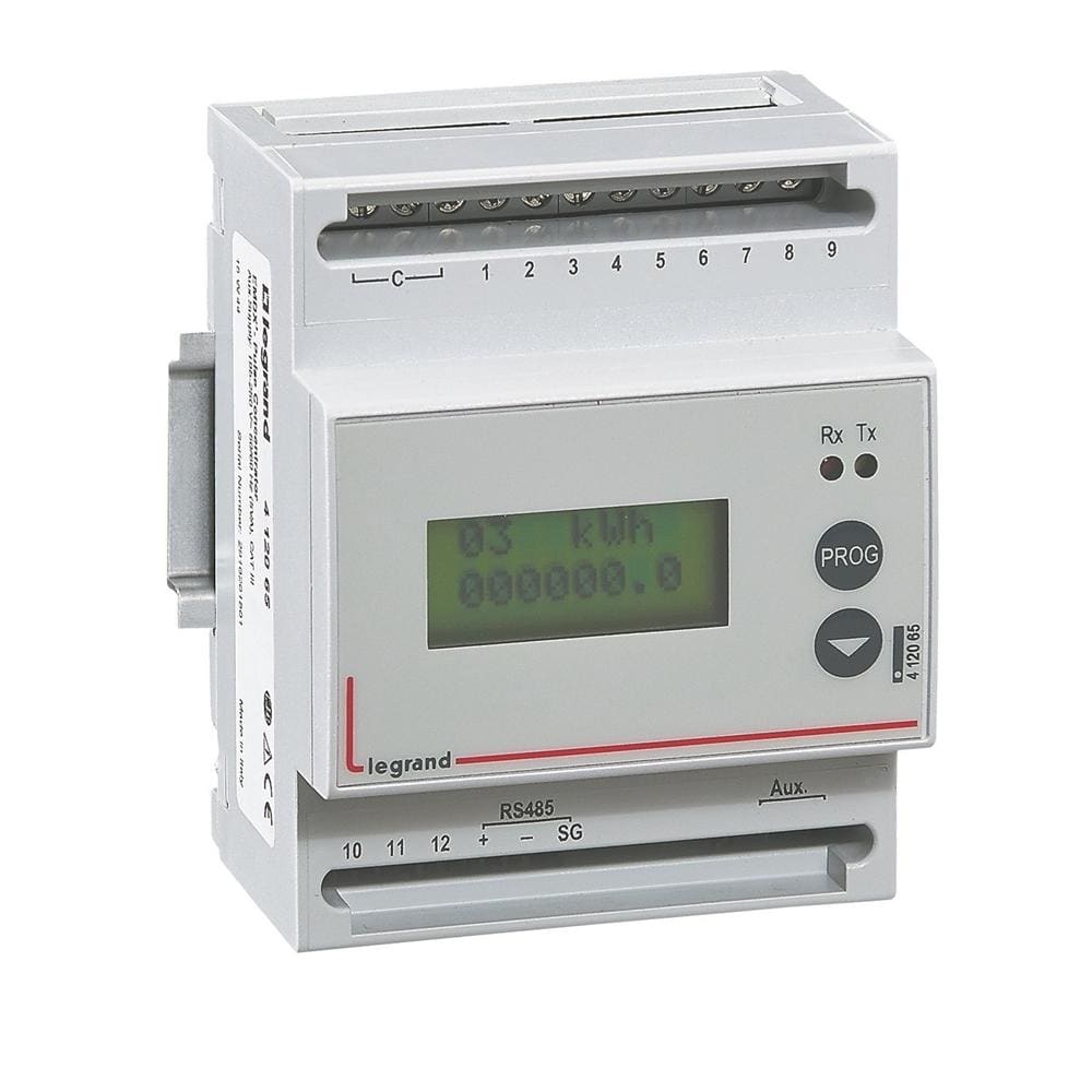 LEGRAND - Concentrador EMDX³ - transmite las mediciones de 12 contadores - salida RS 485