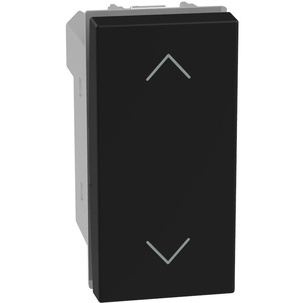 LEGRAND - Pulsador doble para persianas Light Now-10A-250V~-interblocado-1 módulo-dark