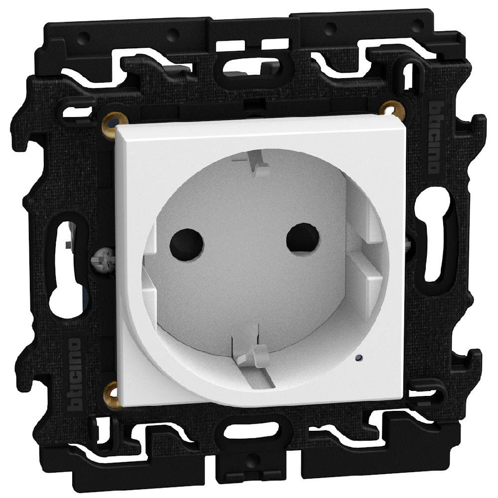 LEGRAND - Base de corriente conectada 2P+T estándar Light Now w/Netatmo - Blanco