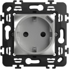 LEGRAND - Base 2P+T+USB Classia - cargador USB Tipo C integrado - Aluminio - 2mod