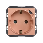 SIMON - Base schuko SIMON 270 - EMPOTRAR con cargador USB C
