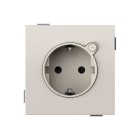SIMON - Base de enchufe Schuko LOLA 16A 250 V~ con sistema de embornamiento a tornillo arena mate Simon 360