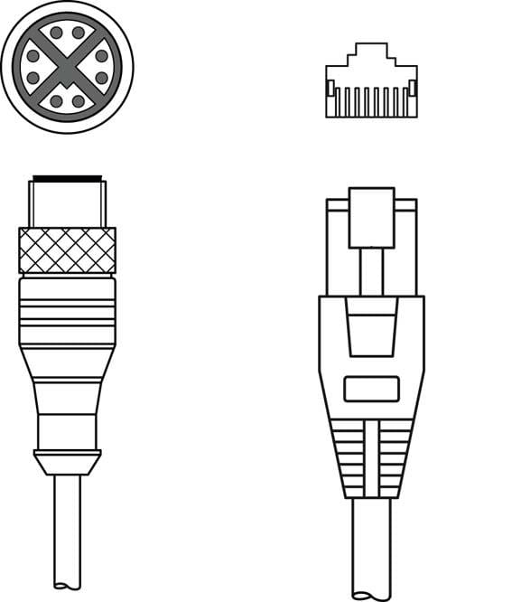 LEUZE - KSS GB-M12-8A-RJ45-A-P7-050