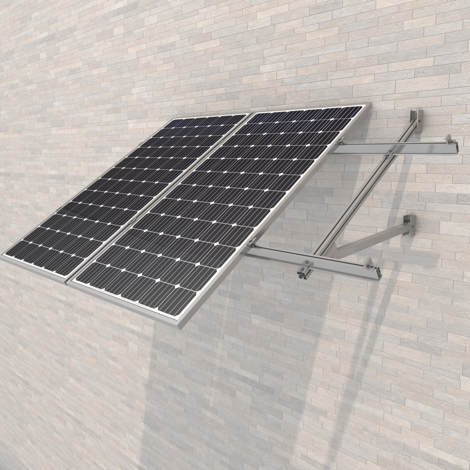 SUNFER - 15V2-30/35-C Soporte inclinado abierto para fachada, vertical