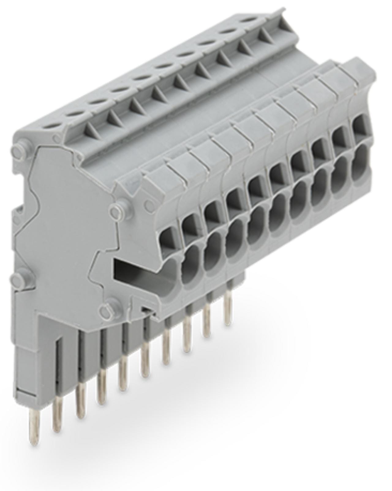 WAGO - Conector modular TOPJOB®S;apilable;para alojamientos de puenteo;gris