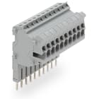 WAGO - Conector modular TOPJOB®S;apilable;para alojamientos de puenteo;gris