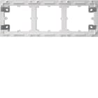 HAGER - Caja superficie 3 mecanismos lumina, color blanco polar (RAL 9016)