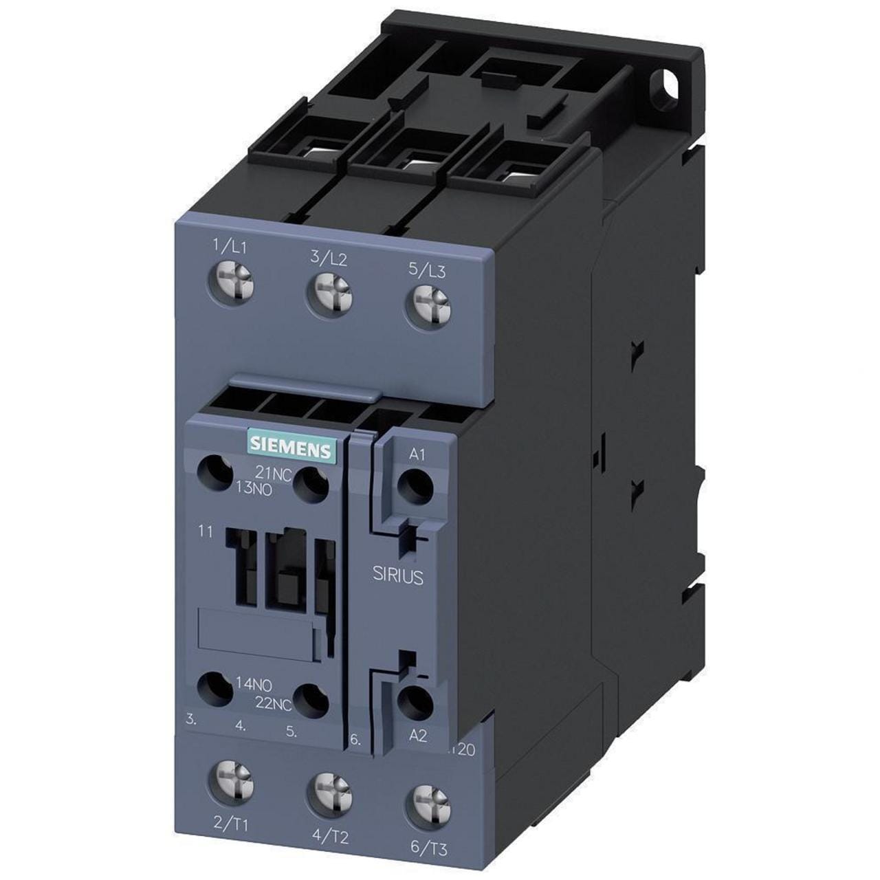 SIEMENS - CONTACTOR AC3 30Kw 1NA+1NC 20-33V VARISTOR 3 POLOS