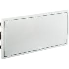 SOLERA - Caja de distribución de empotrar de 16 elementos + 4 precintables 450x222x72mm marco y puerta blancos
