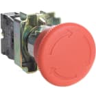 SOLERA - Pulsador seta rojo+cámara portacontactos protección
