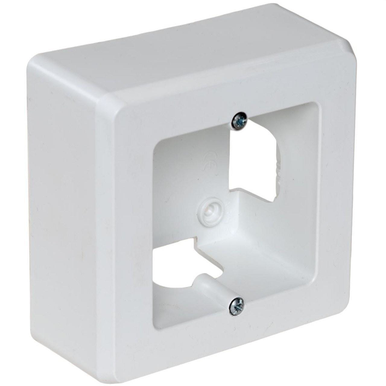 SOLERA - Zócalo superficie con 1 elemento 94x96x43mm blanco