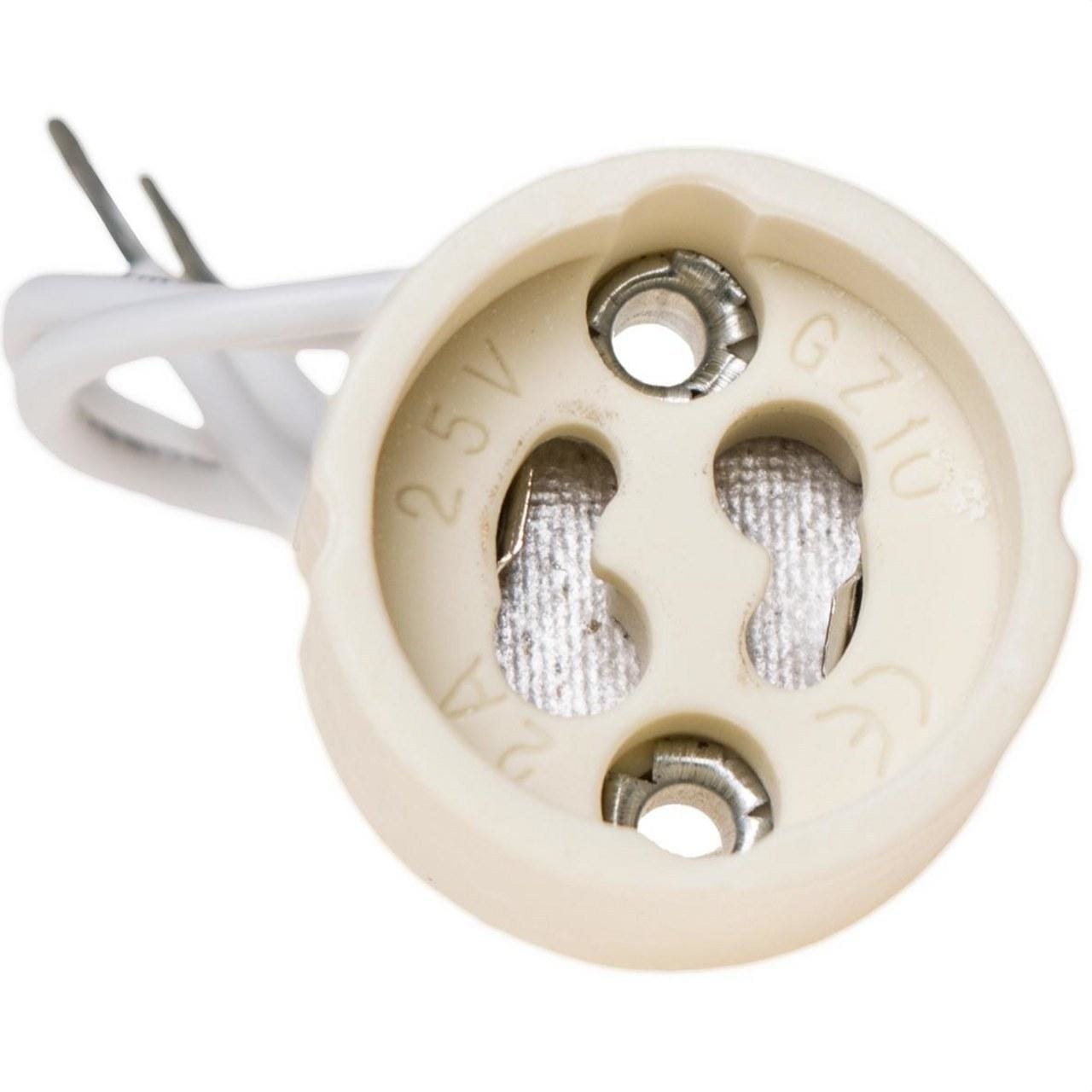 SOLERA - Portalámparas cerámica casquillo GZ10 150mm 2A 250V