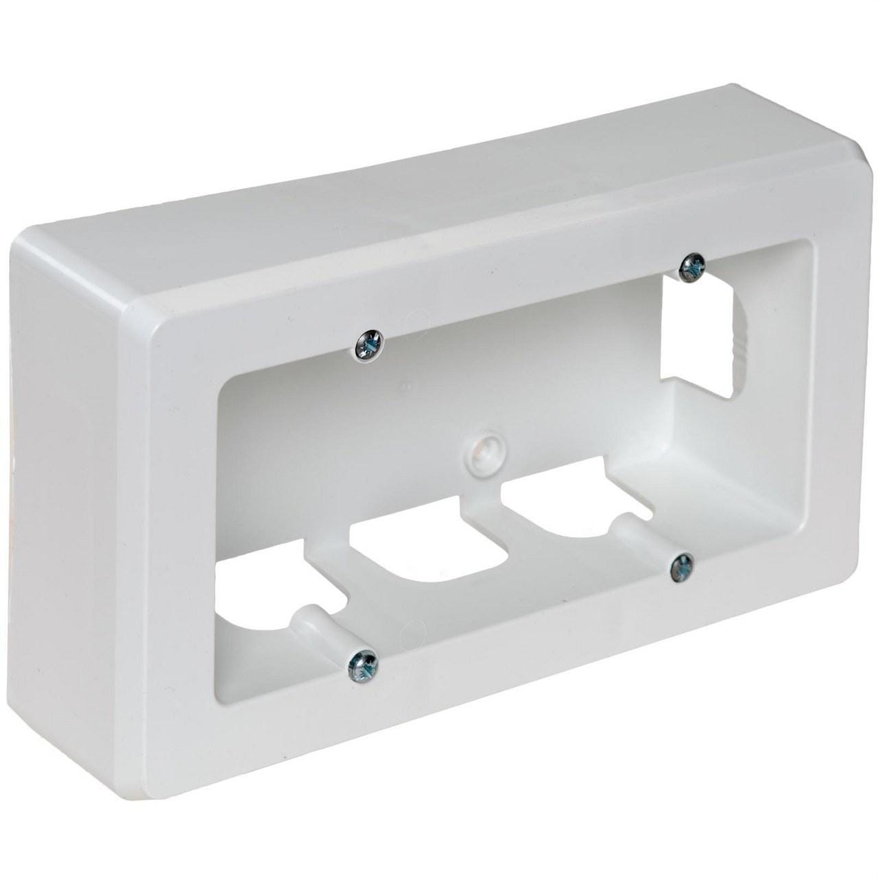 SOLERA - Zócalo superficie con 2 elementos 165x96x43mm blanco