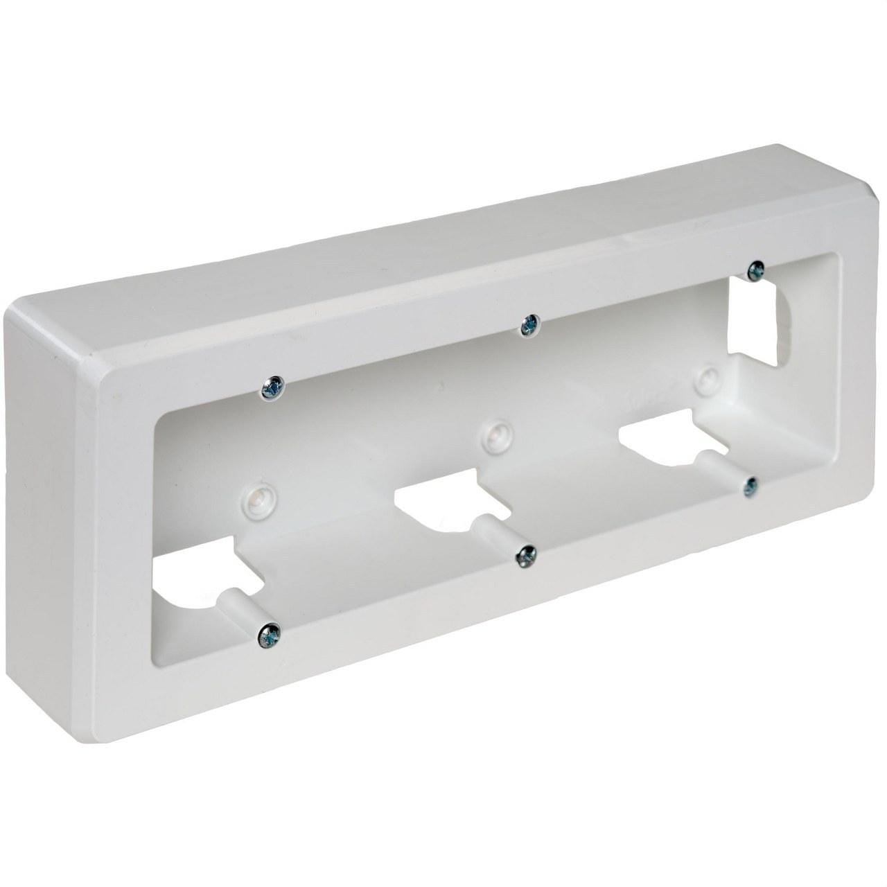 SOLERA - Zócalo superficie con 3 elementos 253x96x43mm blanco