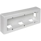 SOLERA - Zócalo superficie con 3 elementos 253x96x43mm blanco