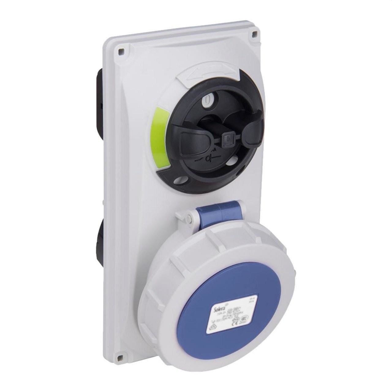 SOLERA - Toma interblocante 2P+TT 16A 230V IP67