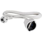 SOLERA - Prolongador bipolar HO5VV-F 3G1,5 blanco con obturador 2m