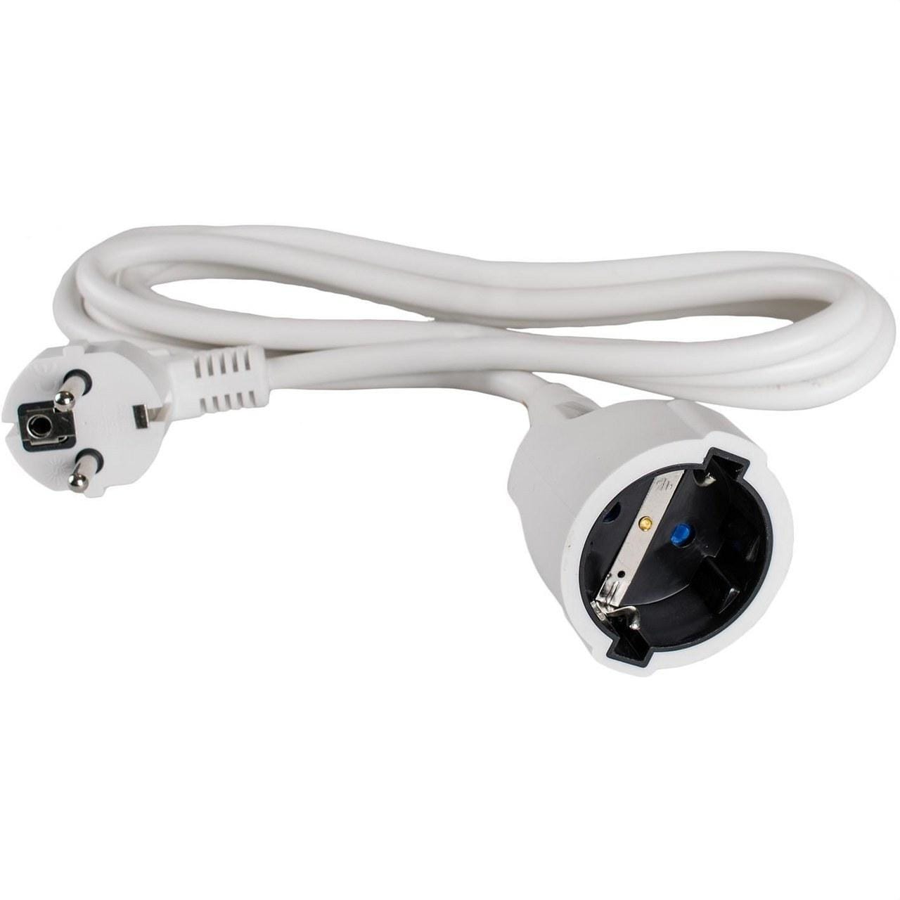 SOLERA - Prolongador bipolar HO5VV-F 3G1,5 blanco con obturador 5m
