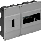 SOLERA - Caja distribución empotrar 8 elementos+4 precintables 277x188x55mm tapa gris