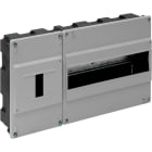SOLERA - Caja distribución empotrar 12 elementos+4 precintables 348x188x55mm tapa gris