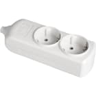 SOLERA - Base 2 tomas bipolar 16A 250V blanco con obturador