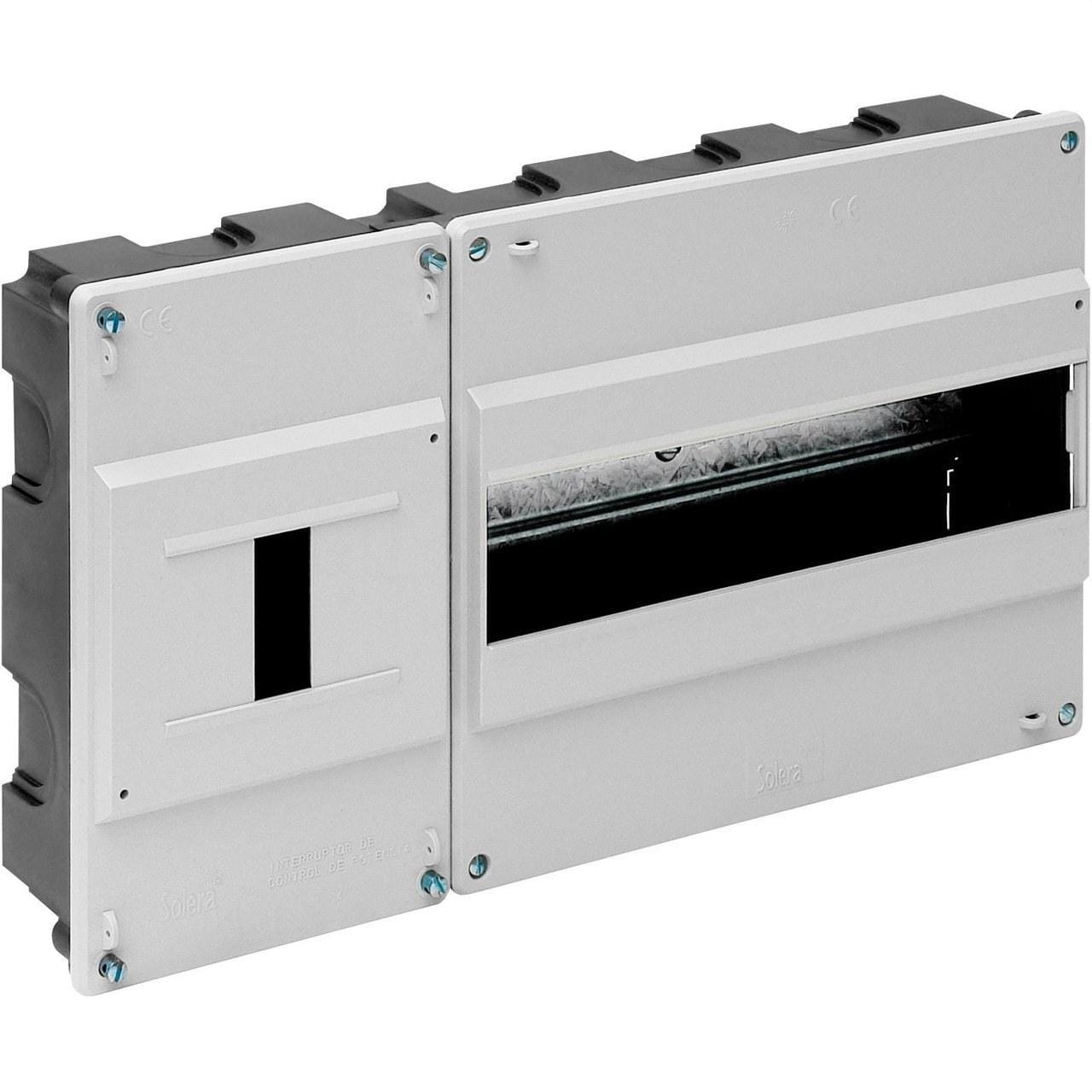 SOLERA - Caja ICP empotrar hasta 12 elementos blanca