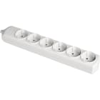 SOLERA - Base 6 tomas bipolar 16A 250V blanco con obturador