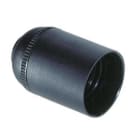 SOLERA - Portalámparas E27 4A 250V cuerpo liso negro