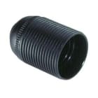 SOLERA - Portalámparas E27 4A 250V cuerpo roscado negro